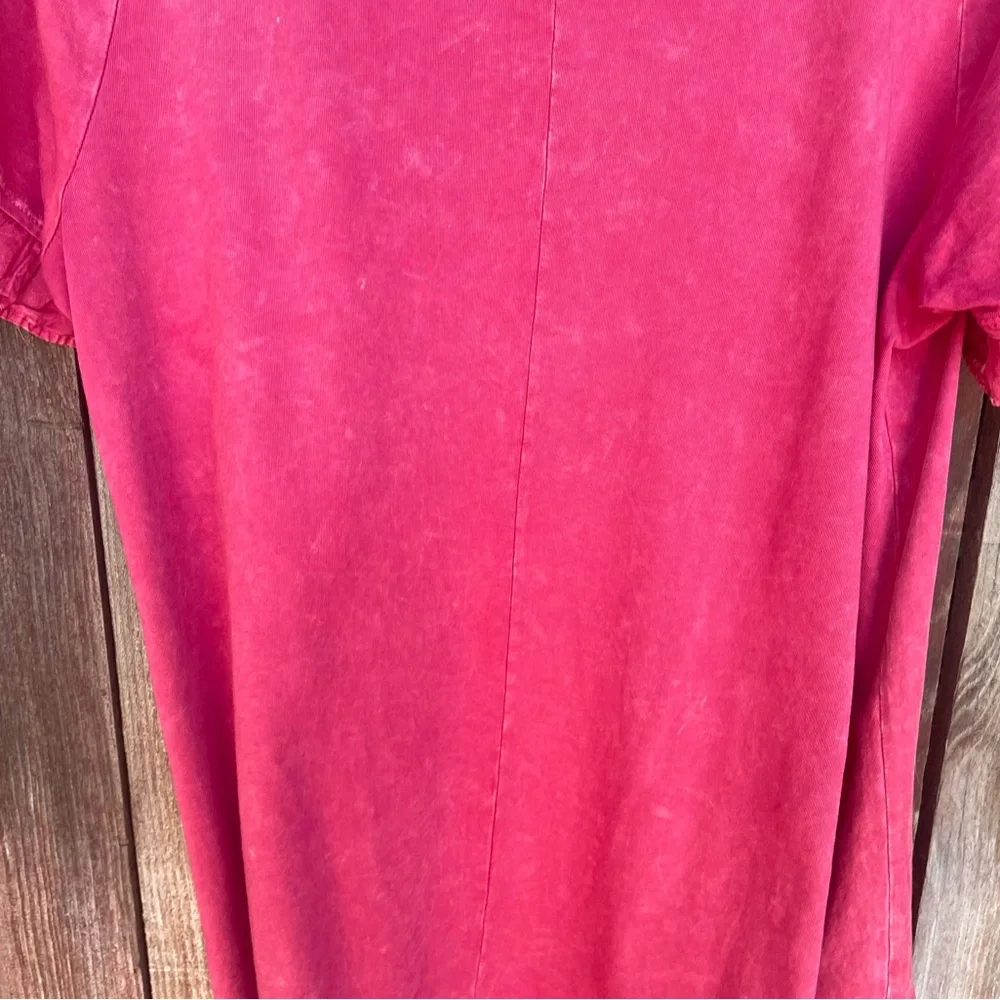 Altar'd State Ruffled Hem Short Sleeve Pink Top.  Size Large - Picture 13 of 15